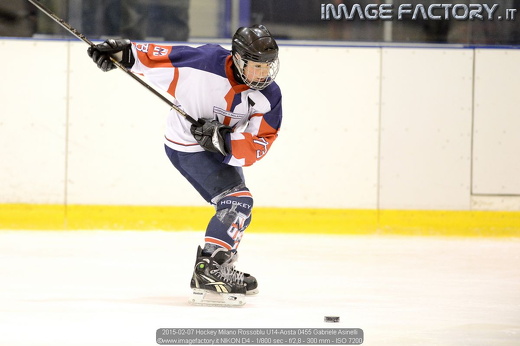 2015-02-07 Hockey Milano Rossoblu U14-Aosta 0455 Gabriele Asinelli